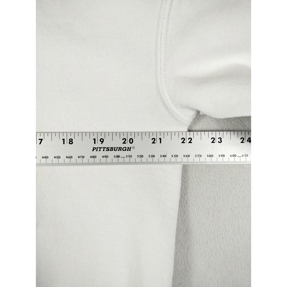 Vintage Russell‎ Athletic Blank Sweatshirt Mens Large White Crewneck Streetwear - Picture 8 of 9